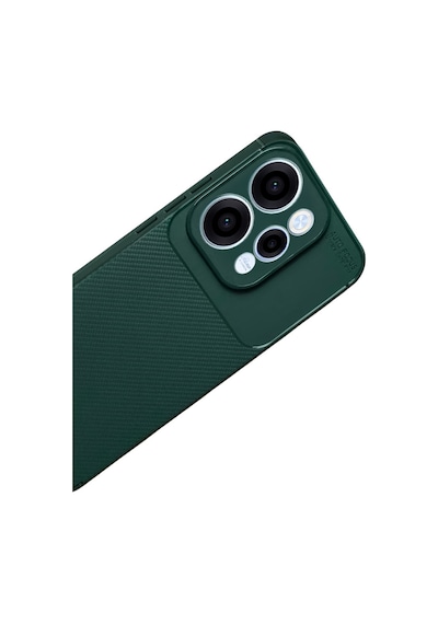 Oppo Reno 15 Uyumlu Auto Focus Karbon Kapak - Koyu Yeşil