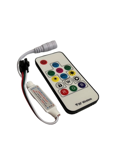 SP104E WS2811-WS2812 Volt ARGB Pixel Kontrol Cihazı RF Kumandalı Magic Led