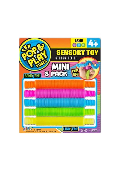 04807 -sun-jru-pop Play Tubes Duyusal Oyuncağı Mini 5li 2a Krtl