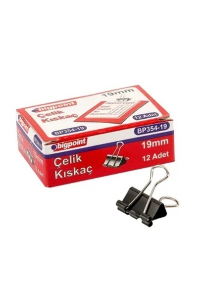 Bigpoint Çelik Kıskaç Siyah 19 Mm