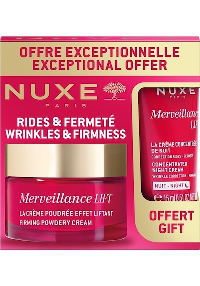 Nuxe Merveillance Lift Firming Powdery Cream 50 Ml + Night Cream 15 Ml Hediye