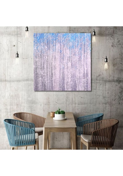 Soyut Büyük Boy El Yapımı Yağlı Boya Tablo 135x136cm