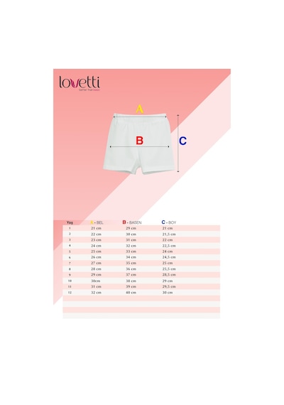 Lovetti Fosfor Fuşya Kız Çocuk Düz Basıc Dans Şortu Fuşya