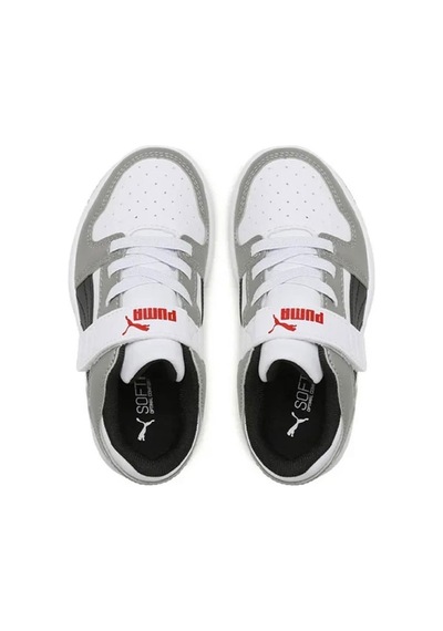 Puma Pm Rebound Layup Lo Sl V Ps Çocuk Günlük Ayakkabı 370492-20 Beyaz-beyaz Beyaz