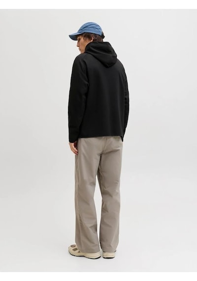 Jack & Jones Jack&jones 12289209 Jjebase Sweat Zıp Hood Sn Black Erkek Sweatshirt Siyah