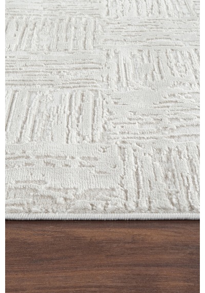 Kaşmir Halı 7/24 Buena Bella White 80x150 CM Salon Mutfak Halısı Yolluk Kilim