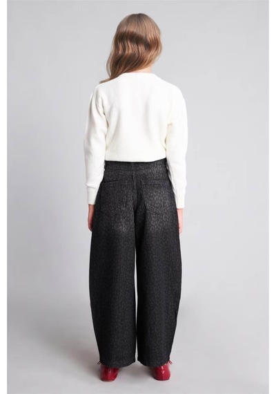 Defacto Wide Leg Siyah Kız Çocuk Jean Pantolon I2642a8/nm40
