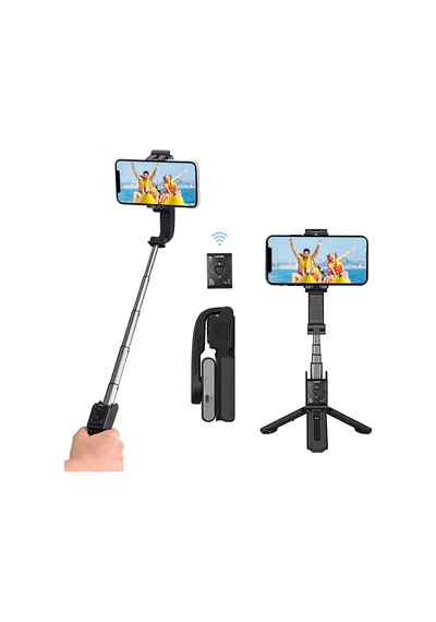 Isteady Q El Gimbal Sabitleyici Selfie Stick Çubuğu Ayarlanabilir Tripod Akıllı Telefon Için Uyumlu
