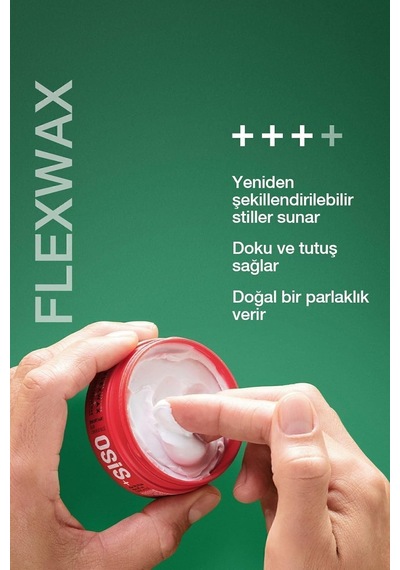 Osis+ Mess Up Mat Şekillendirici Macun 100ml + Flexwax Ultra Güçlü Doku Veren Krem Wax 85ml, Pktmumsmfugdvkw