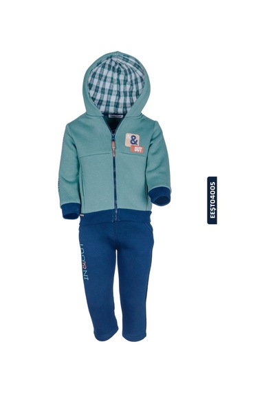 Xo Kids Erkek Eşfoman Takım 6-36 Ay 5586 Eeşt04005 Siyah - Haki