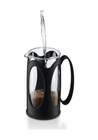 Kenya Kahve Hazırlayıcı French Press Sistemi, Kalıcı Paslanmaz Çelik Filtre Siyah, Siyah, 0,35l Çok Renkli