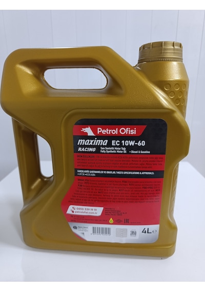 Petrol Ofisi Maxima Racing 10w-60 Motor Yağı 4 L