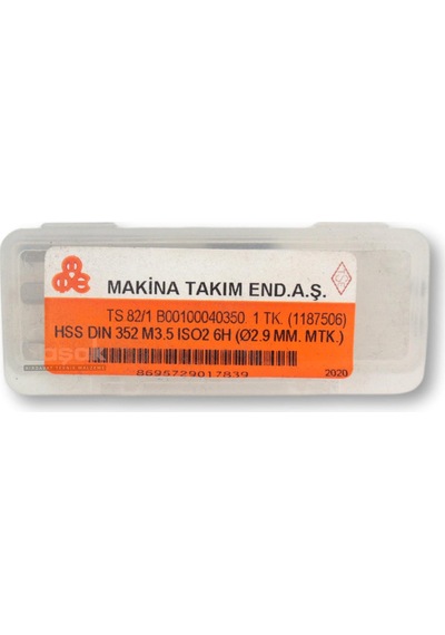 Mte M3,5 El Kılavuzu 3 Lü Takım Hss Dın 352
