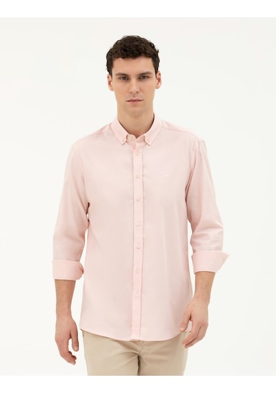 Pierre Cardin Erkek Açık Pembe Gömlek Desenli 50284872-vr078 Açık Pembe
