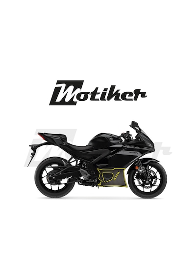 Yamaha Yzf R25 - R3 /2019 - 2025 Model Alt Sakal Grenaj Mat Karbon Tasarım Sticker Etiket Modeli