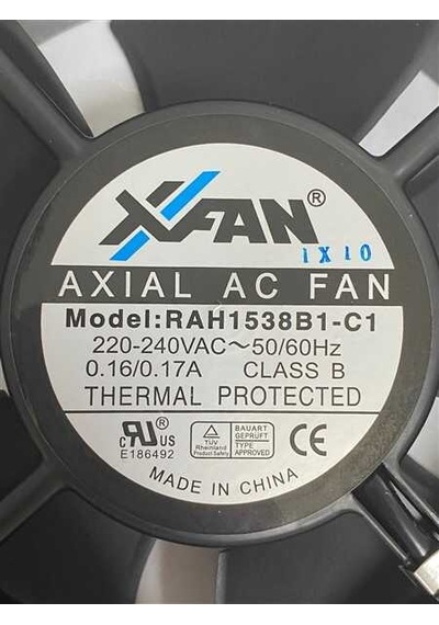 AXIAL Ac Fan 220v-240v 17A RAH1538B1-C1