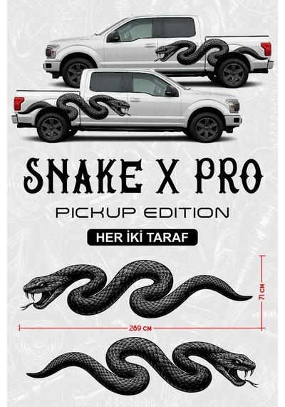 Snake X Pro Pıckup Edıtıon Yan Gövde Sticker Çift - 854134308