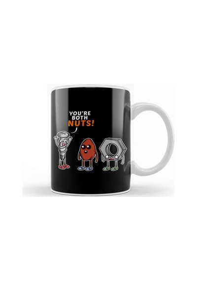 Funny You Re Both Nuts Hilarious Pun Screw Tools Kupa Bardak Porselen Karışık