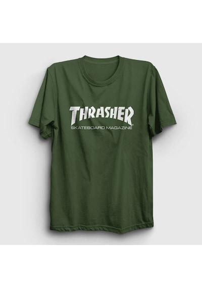 Noıssey Unisex Haki Logo V5 Thrasher T-shirt 279003tt