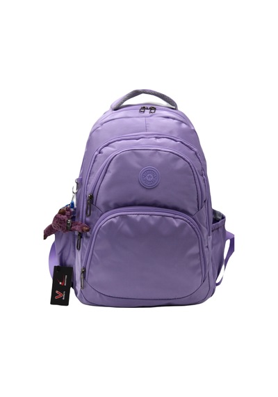 Özel Su İtici Kumaş Lila Unisex Okul Çantası 34600