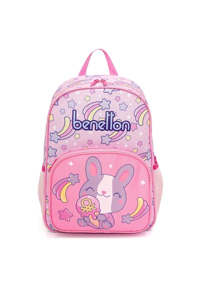 Benetton Kız Çocuk Açık Pembe Üçlü İlkokul Çanta Seti 21032 Pembe