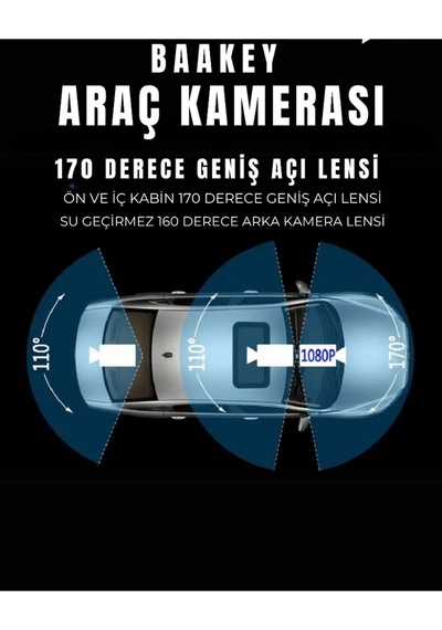 Buğz Üç Kameralı Wi Fi Araç İçi Kamera Gps Takip & G-sensor Özellikli Güvenlik Çözümü
