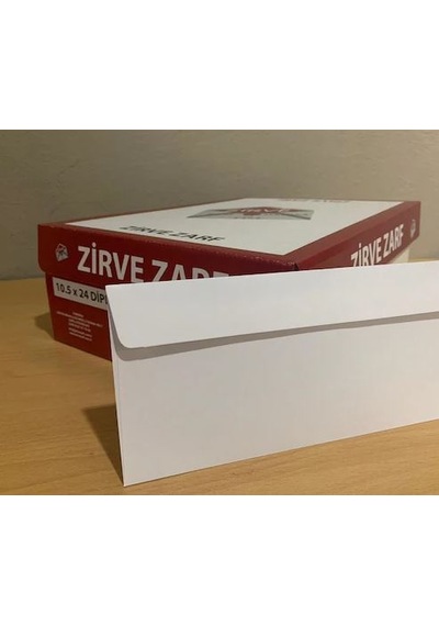 Silikonlu Düz Diplomat Zarf 10.5 X 24 Cm 110 G 50 ADET