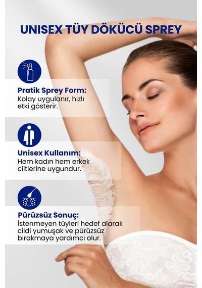 Unisex Tüy Dökücü Sprey 100 Ml