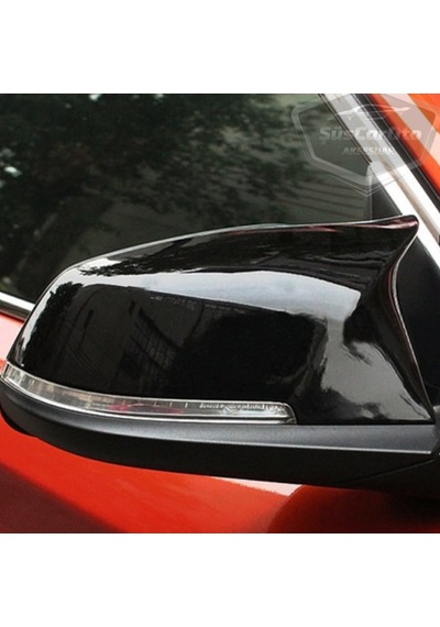 ŞüsCarOto BMW F30-F32-F20 2012-2018 Batman Yarasa Ayna Kapağı Piano Black ABS Plastik (00)