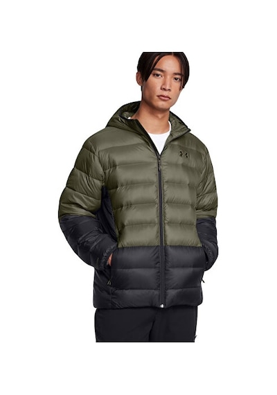 Under Armour Legend Down Hooded Jacket Erkek Outdoor Montu 1385837-390 Haki Haki