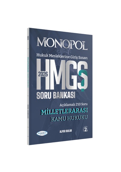 Hmgs Milletlerarası Kamu Hukuku Soru Bankası Monopol Yayınları 2. Baskı