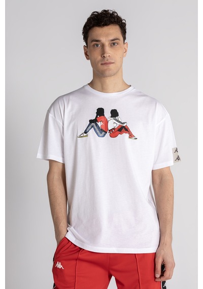 Kappa Erkek T Shirt 381G43W-ALQ BEYAZ Beyaz