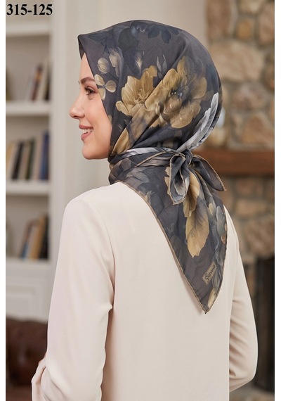 Sharell Desenli Soft Pamuk Eşarp 315-125 Çok Renkli