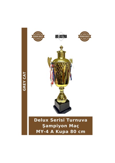 Grey Cat Delux Serisi Turnuva Şampiyon Maç My-4 A Kupa 80 Cm