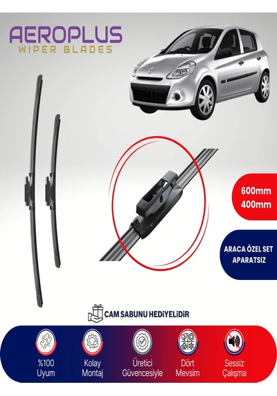 Aeroplus Renault Clio 3 Muz Silecek Takımı 2006-2011