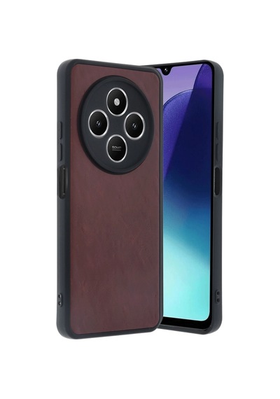Uryport Xiaomi Redmi 14c Kılıf Aras Deri Kapak - Bordo