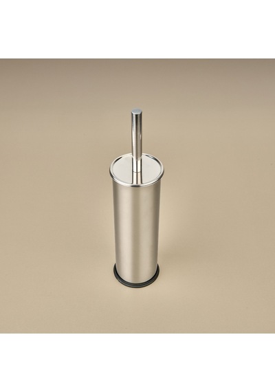 Bath Akıllı Kapaklı Tuvalet Fırçası - Krom - 36 Cm Renkli
