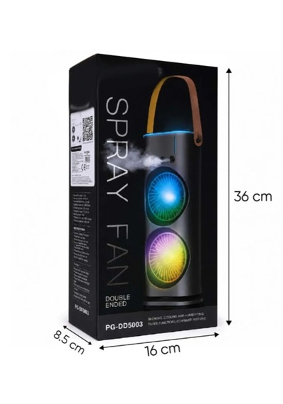 Carboon Dd5003 Sprey Fan Buharlı Işıklı Vantilatör