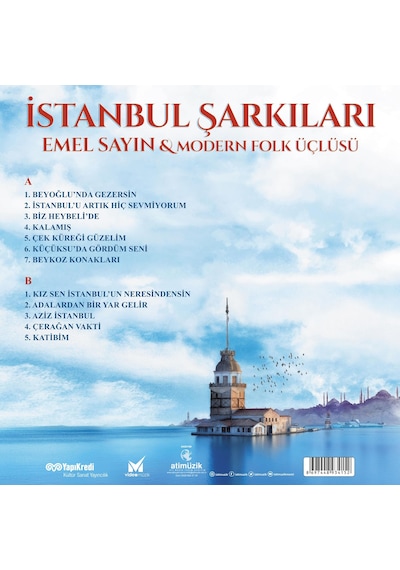 Emel Sayın & Modern Folk Üçlüsü - İstanbul Şarkıları Renkli Plak