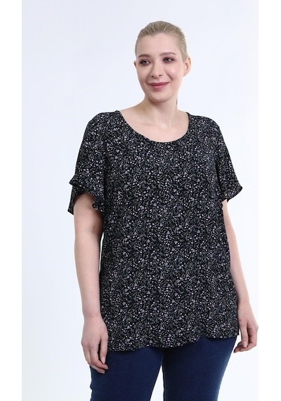 Myline Volanlı Kısa Kol Bluz (501580057)