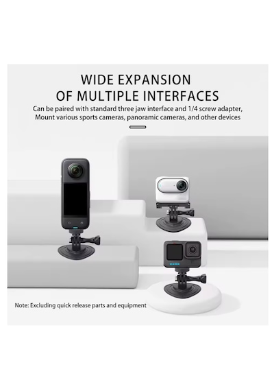 Aksiyon Kamera Yapıs Kanlı Esnek Montaj Aparatı Insta360 X5/x4/ace Pro 2/osmo/ Pocket 3/4 /action 5/ Gopro 13 Siyah