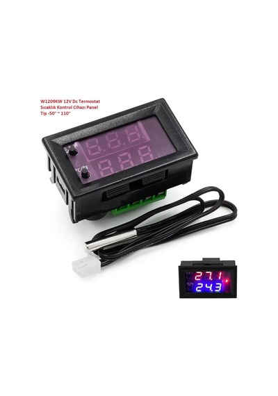 W1209kw 12v Dc Termostat Sıcaklık Kontrol Cihazı Panel Tip -50 110