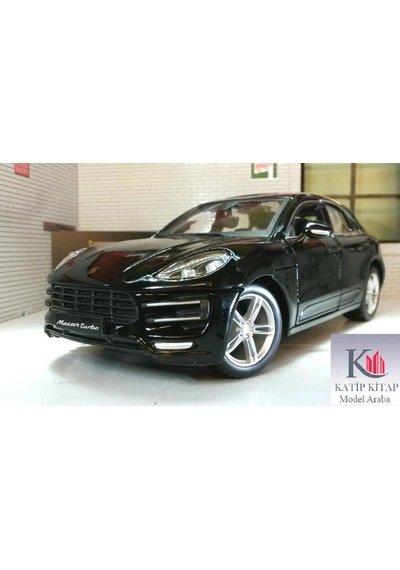 Burago Porsche Macan 1/24 Siyah Model Araba Burago Porsche Macan 1/24 Siyah Model Araba