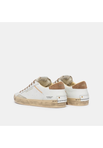 White Sneaker Erkek 190002pp8.10 Crime London Dıstressed Lo Beyaz
