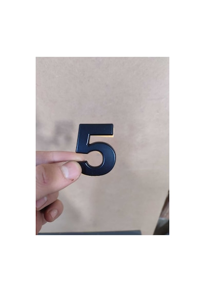 Yapışkanlı Kapı Numarası Kapı No Siyah Küçük Boy 50 Mm 5cm Siyah Renk Numaralar 1 Adet 5 5