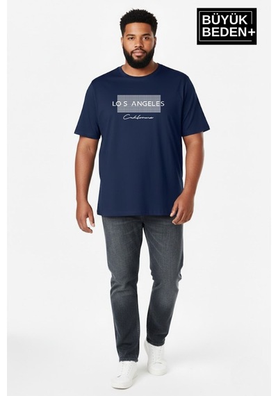 Superlife Erkek Büyük Beden Los Angeles Baskılı 3xl-6xl Bisiklet Yaka Tshırt Spr26bts510-18 Lacivert Superlife Erkek Büyük Beden Los Angeles Baskılı 3xl-6xl Bisiklet Yaka Tshırt Spr26bts510-18 Lacivert
