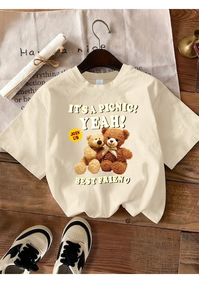 Noıssey Urban Pop Graphic Kadın Tişört Koleksiyonukod 5399 Bej