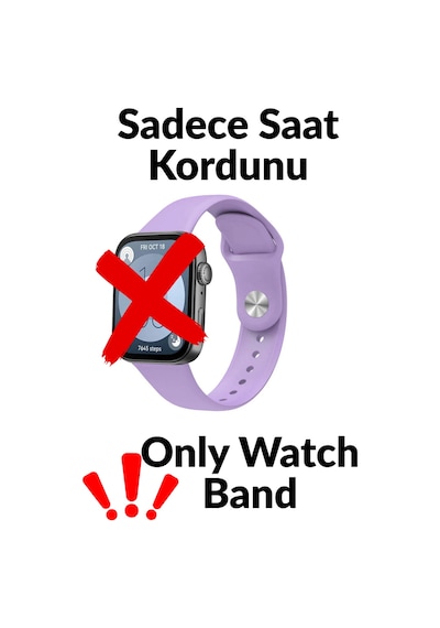 Huawei Watch Fit 3 Uyumlu Krd-11 22mm Silikon Kordon Lila