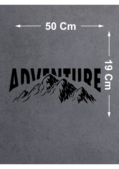 Macera Dağ Adventure Sticker - 4x4 Off Road Avcı Kamp Sticker - 00233 50X19 Cm