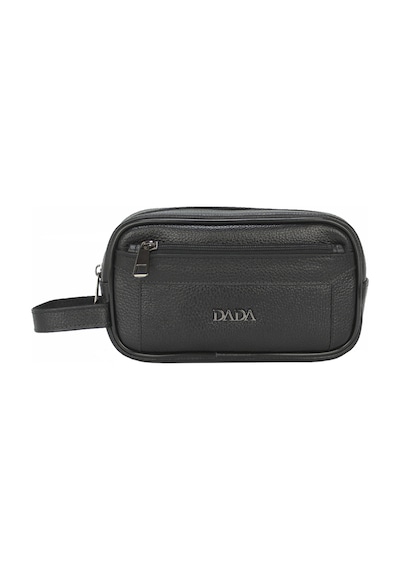 Dada Hakiki Deri Piremium Siyah Renk Erkek El Çantası 250 Gr Erkek El Portföyü Erkek Bakım Çantası Clutch